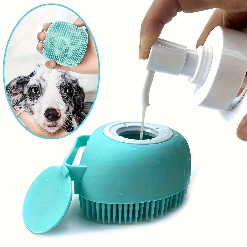 Lussuosa Shampoo Dispensing Cleaning Brush for Pets
