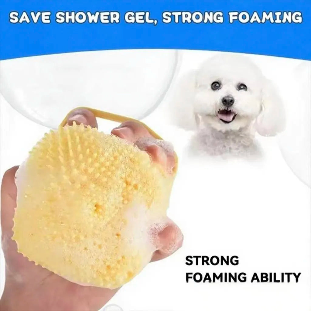 Lussuosa Shampoo Dispensing Cleaning Brush for Pets