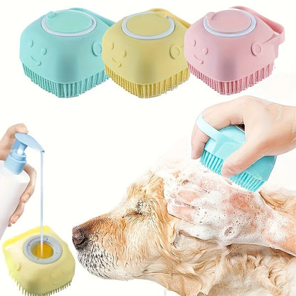 Lussuosa Shampoo Dispensing Cleaning Brush for Pets